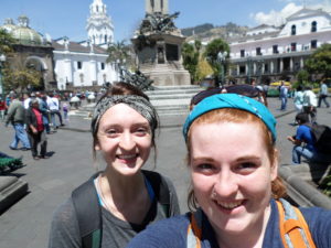 At the plaza de independencia