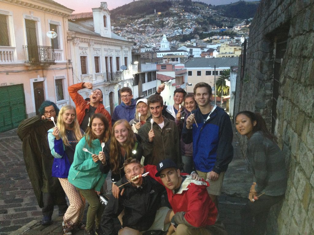 View into Quito old town