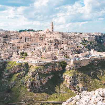 Italian village from afar"