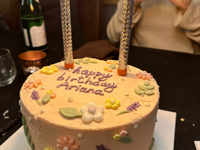 ariana birthday cake