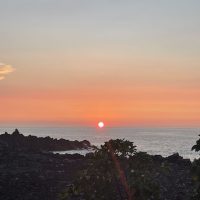 A beautiful Hawaiian sunset after a long day of activities!